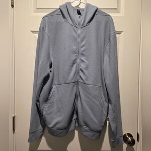 Lululemon Athletica Men's Shift Stitch Full Zip Hoodie - Chambray Blue - Size XL